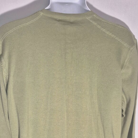 KENNETH COLE REACTION V-Neck cotton sweater, green in size Large NWT - Picture 13 of 16